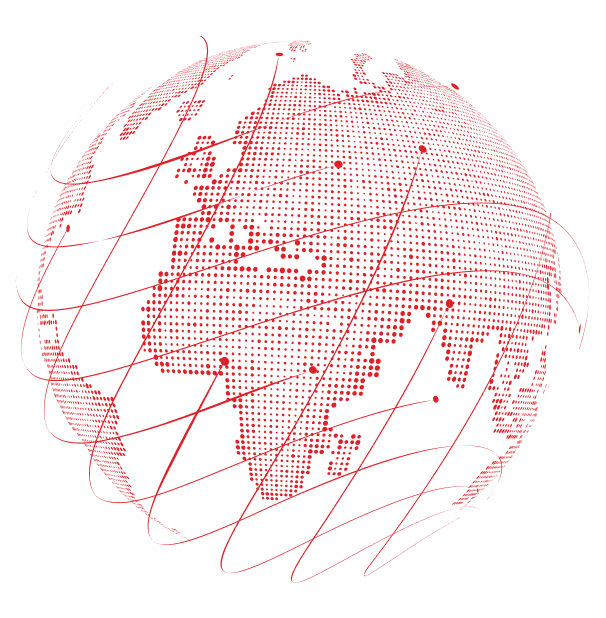 Stylized globe representing West Zane Bank global reach